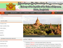 Tablet Screenshot of myanmarembassydhaka.com